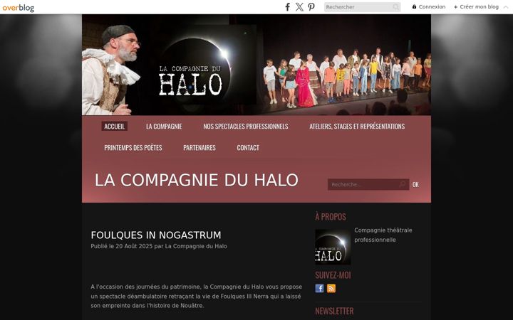 Screenshot of lacompagnieduhalo.com