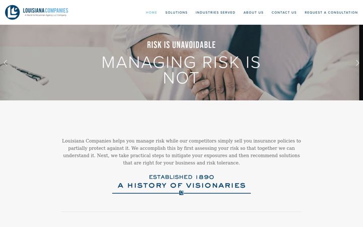 Screenshot of lacompanies.com