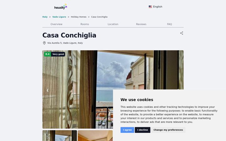 Screenshot of laconchigliavadoligure.it