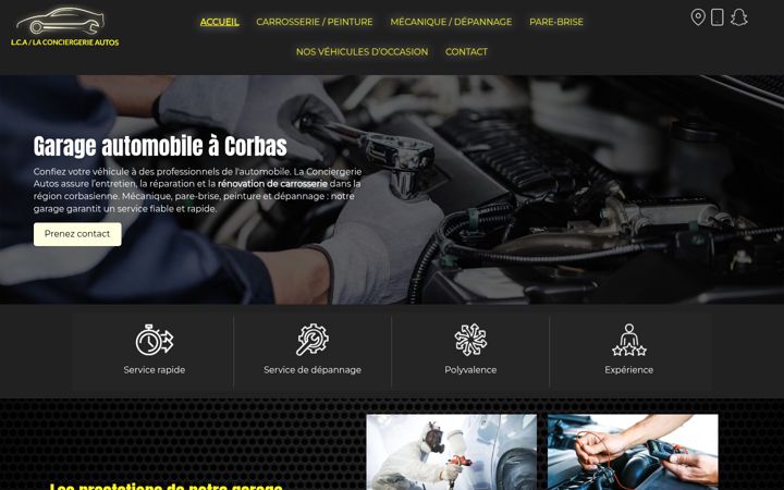 Screenshot of laconciergerieautos.com