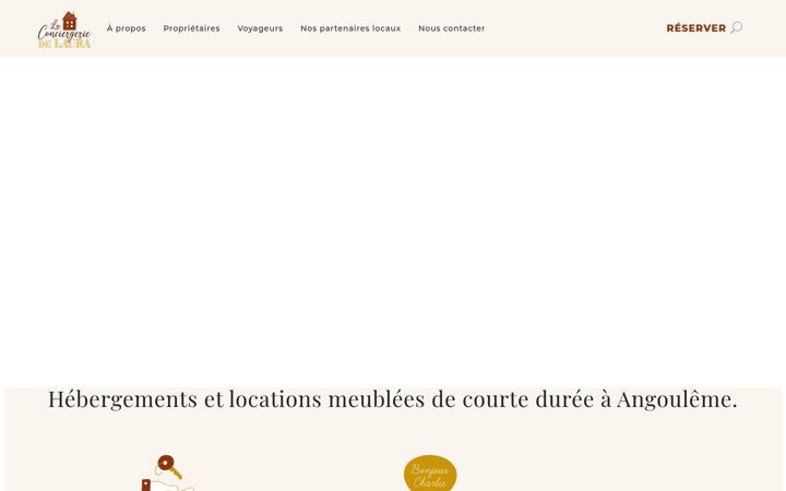 Screenshot of laconciergeriedelaura.fr