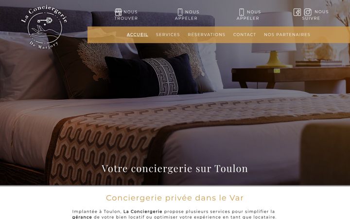 Screenshot of laconciergeriedemarjory.fr