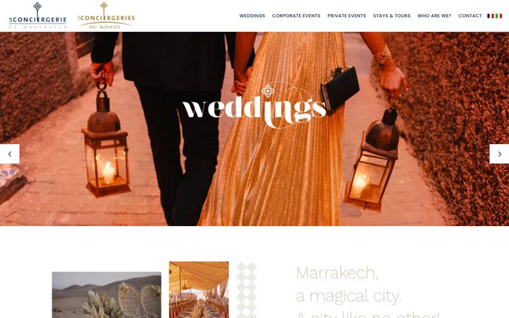 Screenshot of laconciergeriedemarrakech.fr