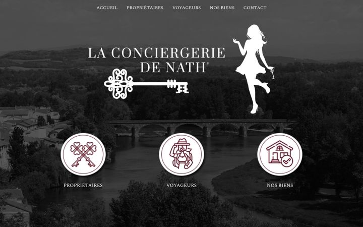 Screenshot of laconciergeriedenath.fr