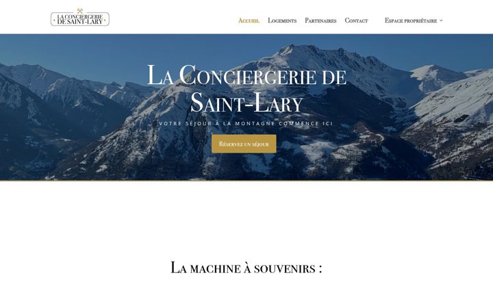 Screenshot of laconciergeriedesaintlary.com