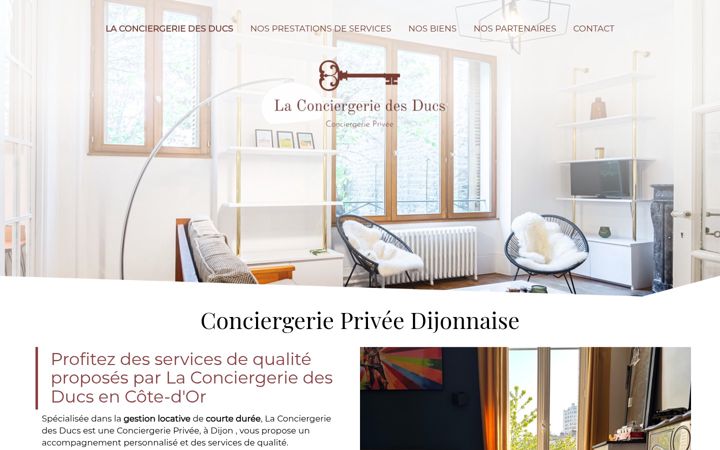 Screenshot of laconciergeriedesducs.com