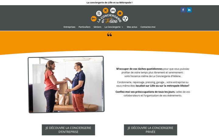 Screenshot of laconciergeriedhelene.fr