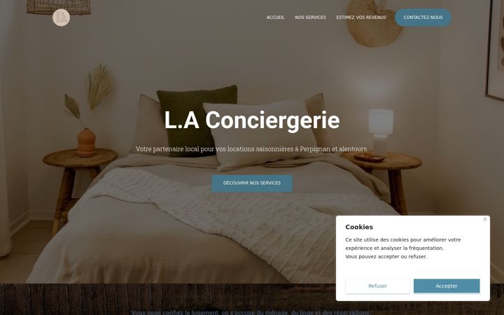 Screenshot of laconciergerieperpignan.fr