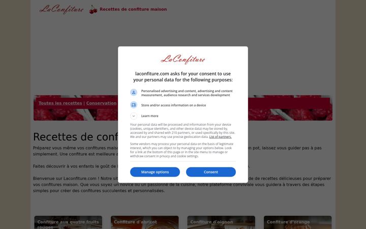 Screenshot of laconfiture.com