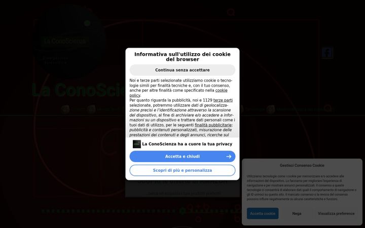 Screenshot of laconoscienza.it