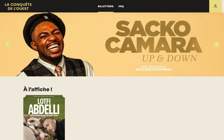 Screenshot of laconquetedelouest.com