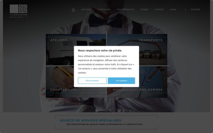 Screenshot of laconstruction.ch