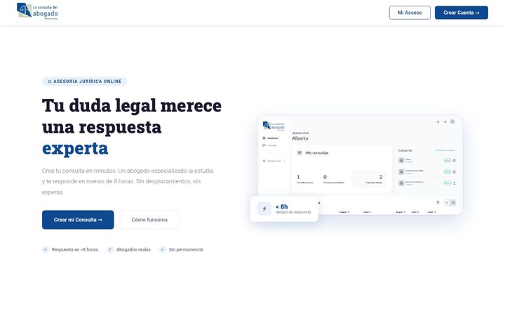 Screenshot of laconsultadelabogado.com