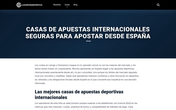 Screenshot of lacontradeportiva.com