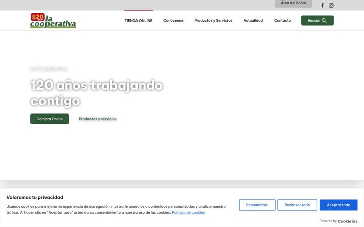 Screenshot of lacooperativa.es