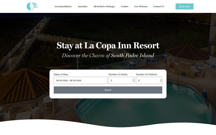 Screenshot of lacoparesort.com