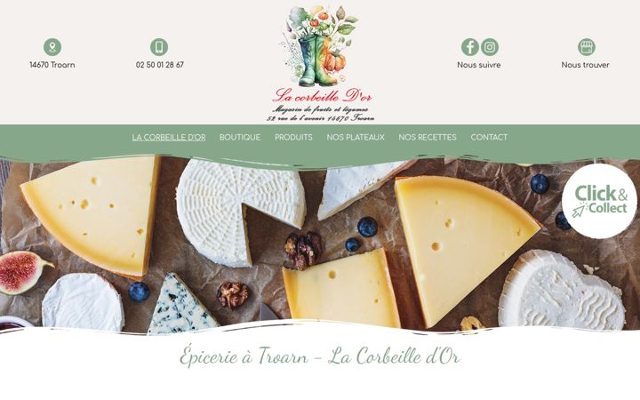 Screenshot of lacorbeilledor.fr