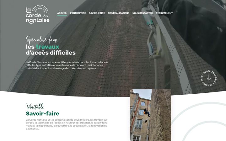 Screenshot of lacordenantaise.com