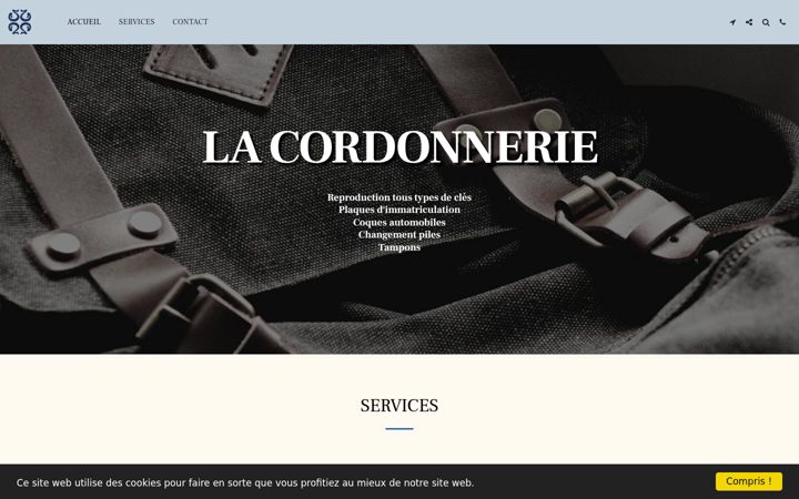 Screenshot of lacordonnerie.net