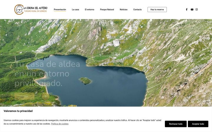 Screenshot of lacoronadelauteiro.com