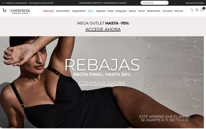 Screenshot of lacorsetera.com