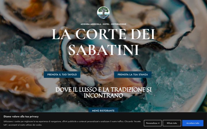 Screenshot of lacortedeisabatini.com