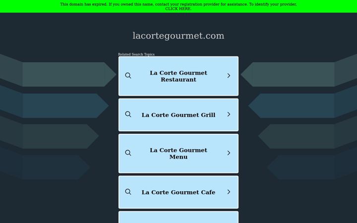 Screenshot of lacortegourmet.com
