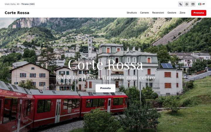 Screenshot of lacorterossa.it