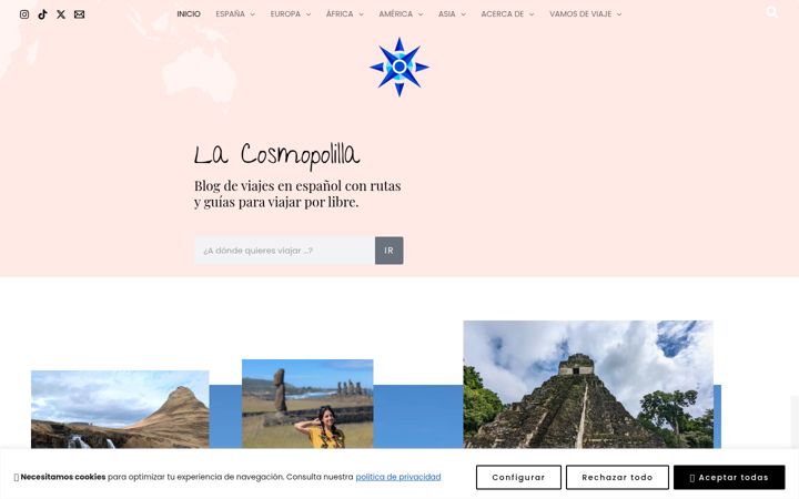 Screenshot of lacosmopolilla.com