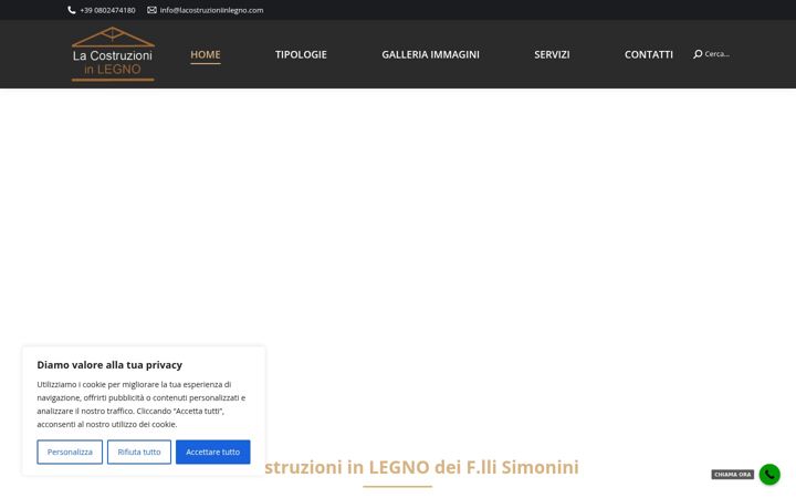Screenshot of lacostruzioniinlegno.com