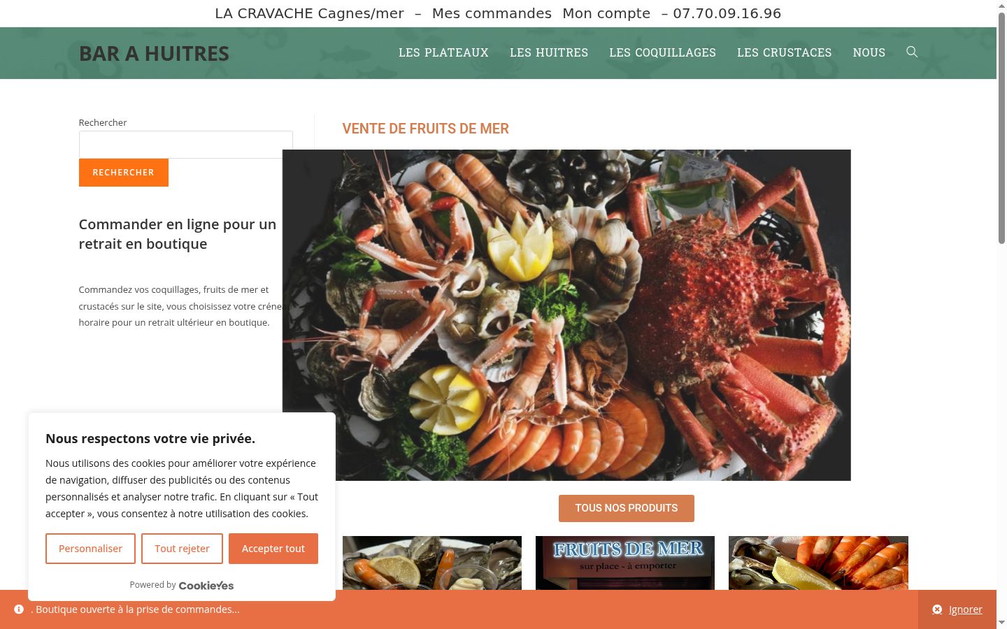 Screenshot tal-banner tal-kunsens muri qabel kwalunkwe interazzjoni