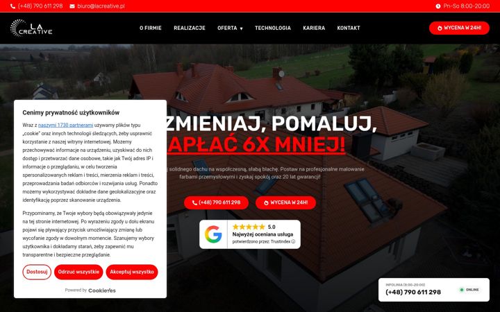 Screenshot of lacreative.pl
