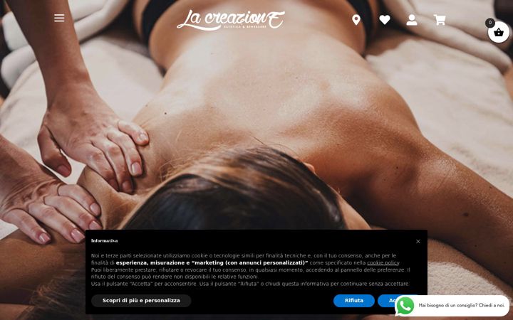 Screenshot of lacreazioneonline.it