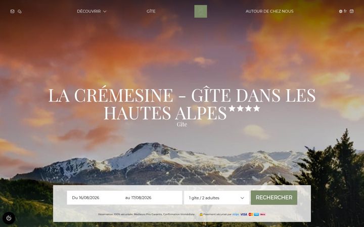 Screenshot of lacremesine.fr