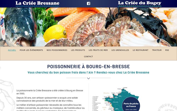 Screenshot of lacrieebressane.fr