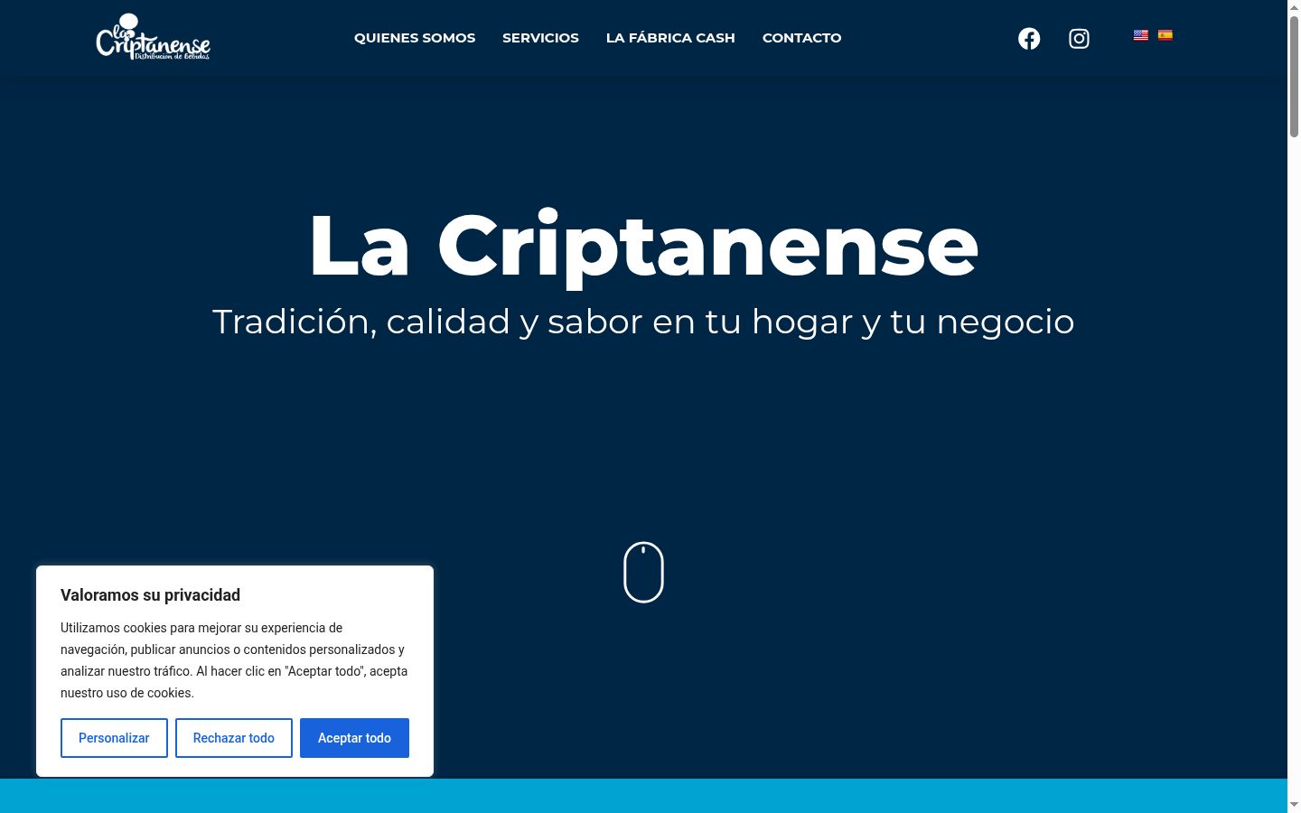 Screenshot tal-banner tal-kunsens muri qabel kwalunkwe interazzjoni