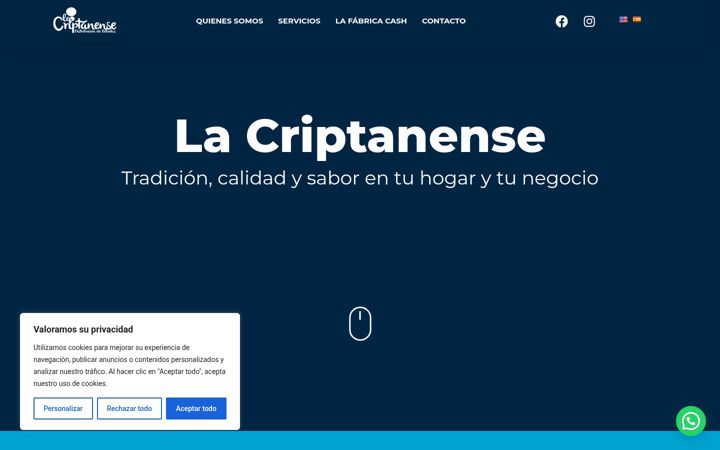Screenshot of lacriptanense.es