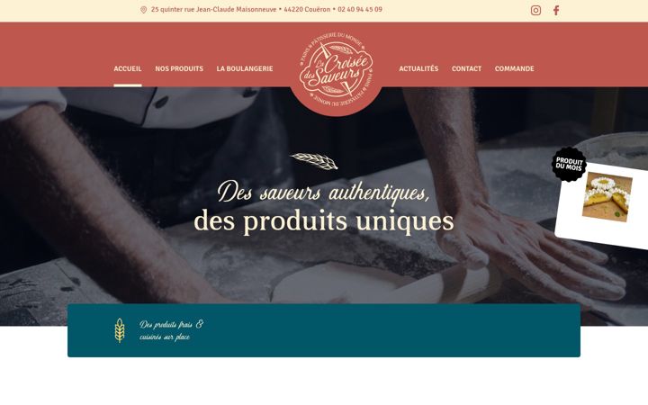 Screenshot of lacroiseedessaveurs.com