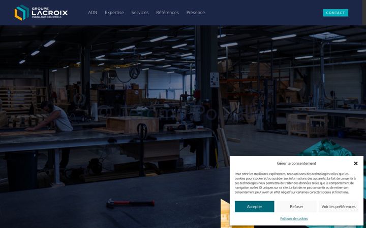 Screenshot of lacroixemballagesindustriels.fr