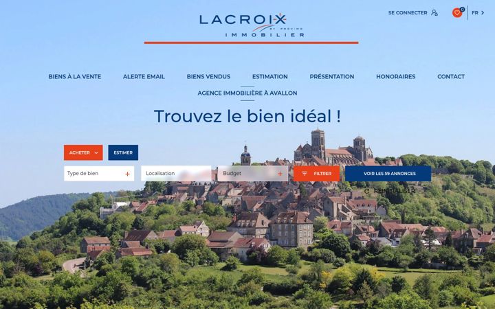 Screenshot of lacroiximmobilier.fr