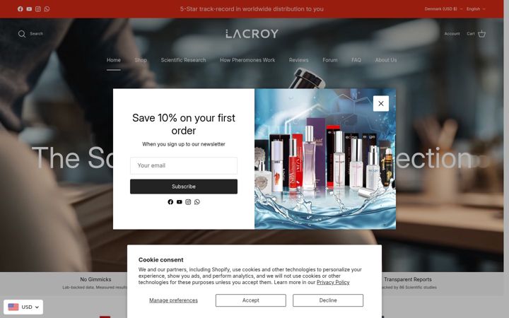 Screenshot of lacroy.com