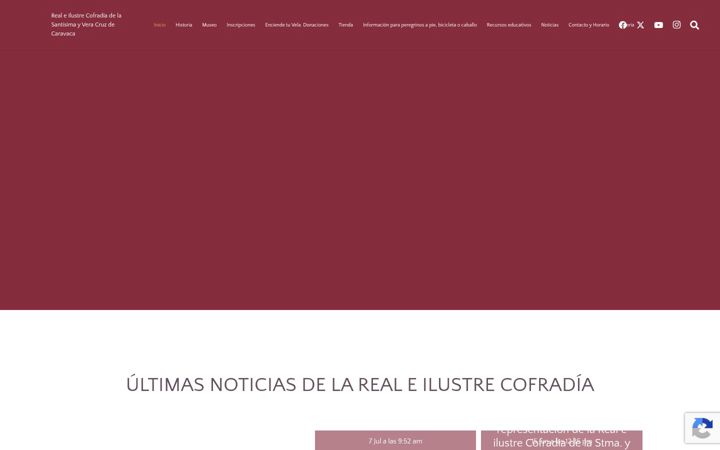 Screenshot of lacruzdecaravaca.com