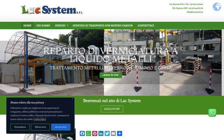 Screenshot of lacsystem.it