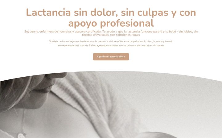 Screenshot of lactanciaencasa.com