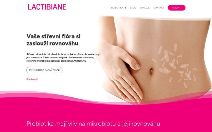 Screenshot of lactibiane.cz