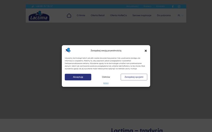 Screenshot of lactima.pl