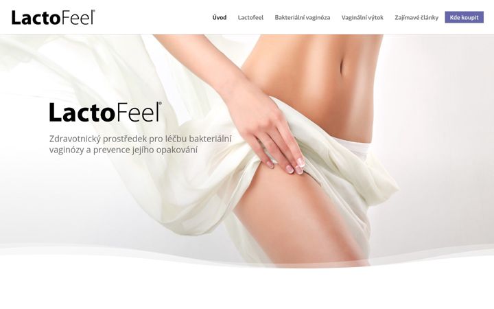 Screenshot of lactofeel.cz
