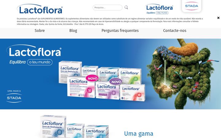 Screenshot of lactoflora.pt
