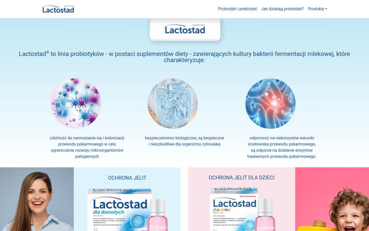 Screenshot of lactostad.pl
