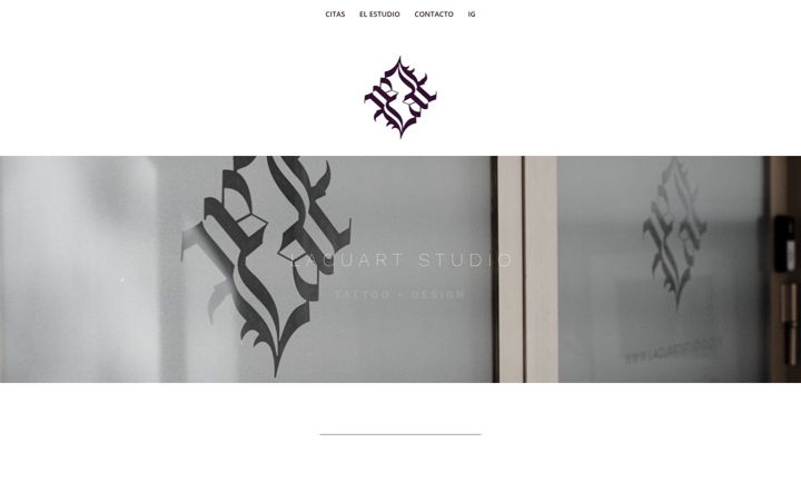 Screenshot of lacuartstudio.com
